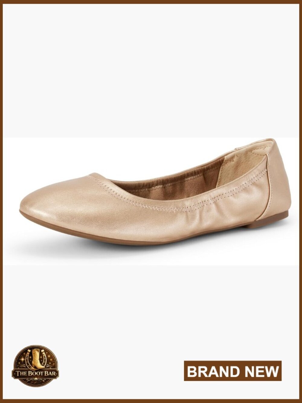 Women's Slip-On Ballet Flats with Memory Foam Insole